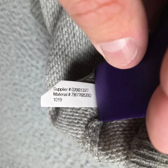 Ralph Lauren Purple Label 100% Cashmere Polo Shirt Mens Large Gray Birdseye Knit